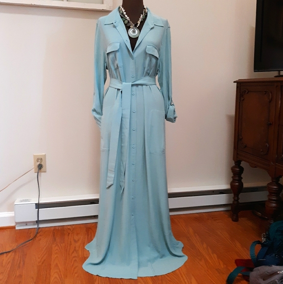 Soft Surroundings Dresses & Skirts - Soft Surroundings Light Blue Maxi Dress